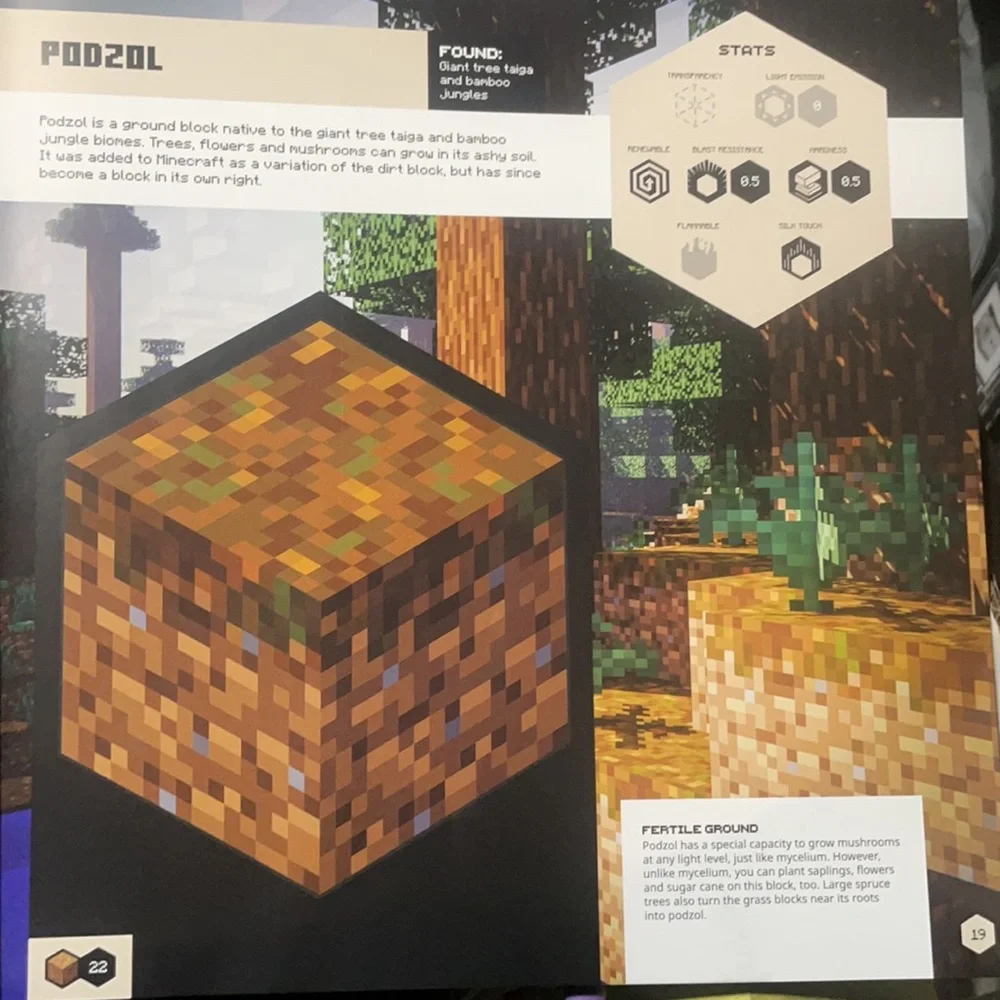 NEW! Minecraft : Blockopedia: Updated Edition Never Used! Only opened for photos